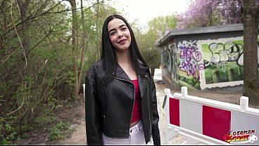 GERMAN SCOUT - Slim and Small Tits Latina Girl Kubera Fortuna at First Casting Fuck