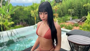 POV sex at the pool with my neighbor!