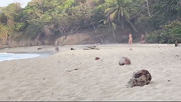 Stranger Fucks Me on a Nude Beach After I Blow Him — Real Voyeur Caught Jerking Off Watching Us