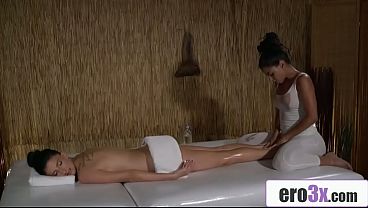 Big Ass Latina Masseuse Oils Up and Devours Slovakian Brunette
