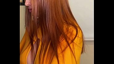 Redhead Andrea Castro will make your mouth water with her big breasts and pretty face - Brian Evansx