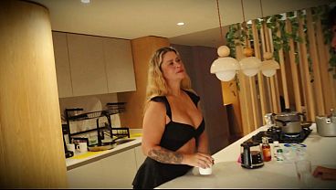 My stepson's best friend doesn't want to leave me alone in my house but I decide to fuck my big thick cock behind my husband's back!