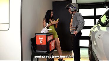 Big-bootied MILF knows how to tip her delivery guys - Jean Paul & Sarah Black