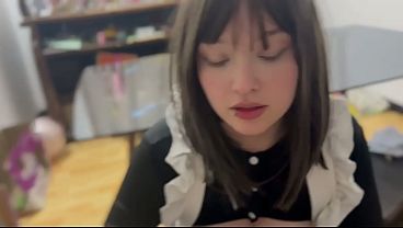 My Boss's wife is away, so I'm the one taking care of him - Horny Maid (POV)