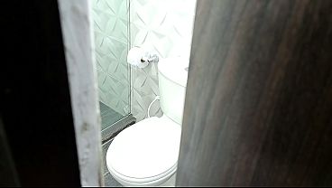 Mature woman masturbating in the shower