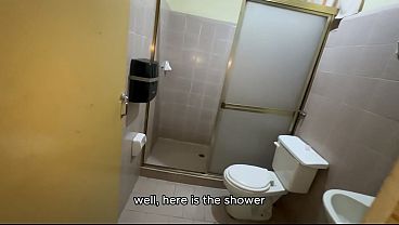 18-year-old white girl has sex with the hotel servant. pov- hd porn- homemade- creampie.