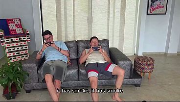 I fuck my step son's nerdy best friend in interracial sex. He has a big dick and fills my mouth with cum!