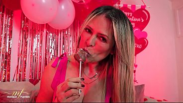 Monique Fuentes gives you her sweet pussy on Valentine's Day