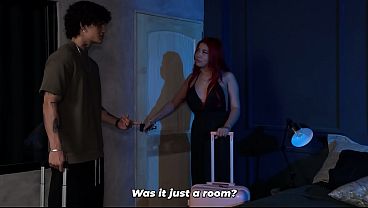 My stepson, a real hottie, fucks his redheaded stepmother in the ass! Wow! It's his first time doing anal.
