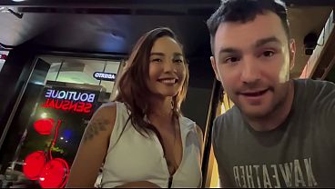 Sexy Latina is seduced by a stranger, he takes her home and shoves his entire cock inside her - ALLISON SWEET