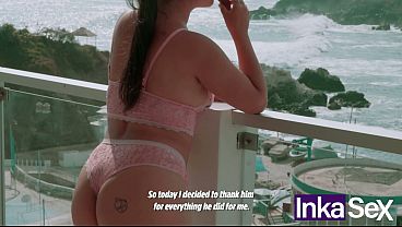 INKA SEX - La Puta de mi hijastra me seduce mientras come su helado.