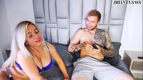 Hot blonde stepsister fucks her stepbrother Brian Evansx by sucking his pink cock