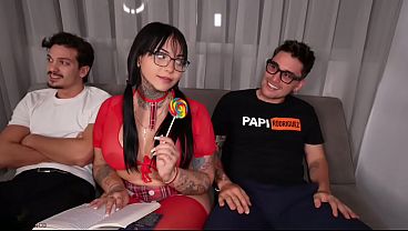 ANAL DP ORGY BBW - the teacher give oral and anal lessons to the student