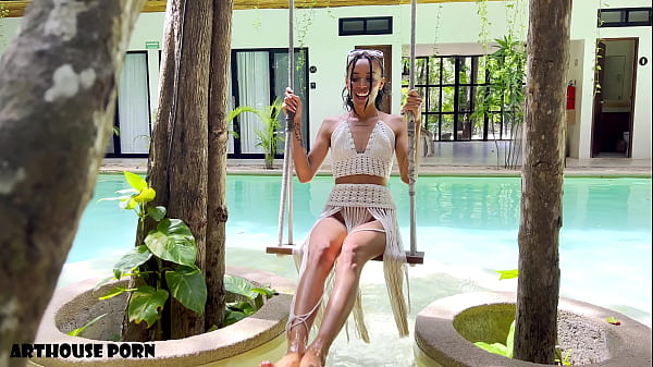 Latina Milks Two Loads with Pussy & Feet In Tulum Paradise