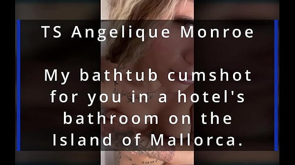 TS Angelique Monroe - Bathtub cumshot
