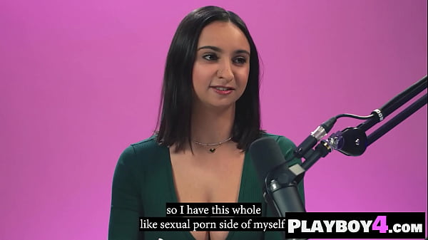 Big tits Colombian teen Hailey Rose masturbated for Playboy after interview